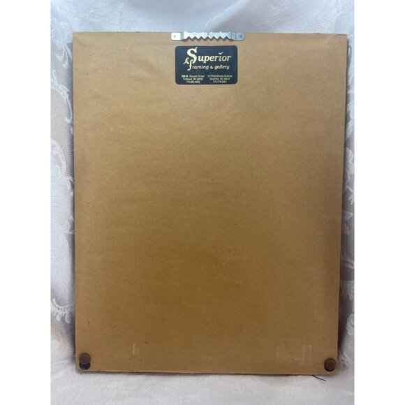 Vintage Cross Stitch May Peace and Plenty Bless This House 11”x14” - Picture 3 of 4